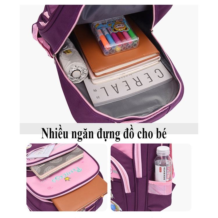 [Mẫu mới- kèm túi đựng bút] Balo Đi Học, Cặp Học Sinh tiểu học Bé Gái, Bé Trai cấp 1,cấp 2 Chất Dày Đẹp Siêu nhẹ Cao Cấp