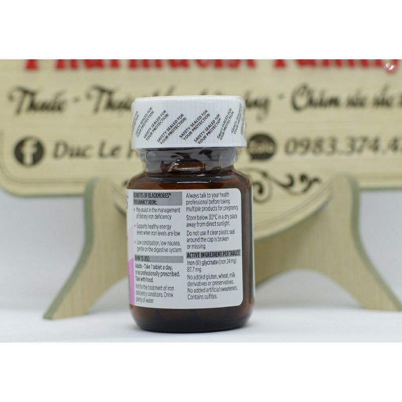 Sắt Bầu Blackmores lọ 30 Viên Úc🔥Chính hãng 🔥 Sắt Blackmore Pregnancy
