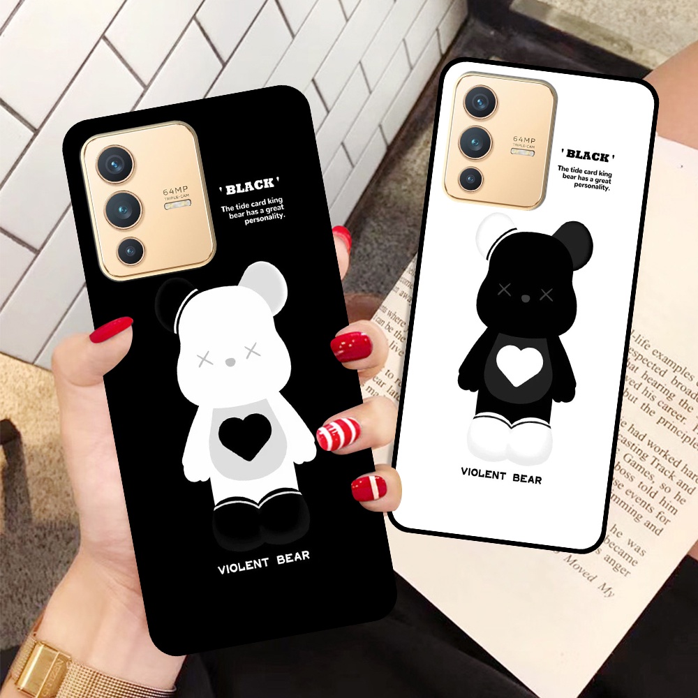 Ốp Vivo V23 5G in hình họa tiết Mountain, Be@rbrick dễ thương (T13 - T18)