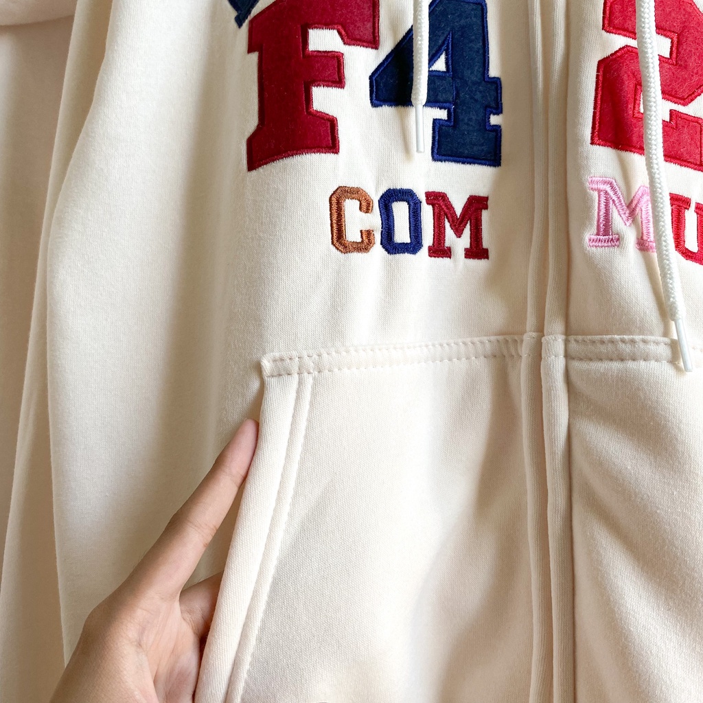 [sẵn]Áo khoác tay dài form rộng thêu F426 COMUY (ảnh thật tại shop) Tanazi Closet