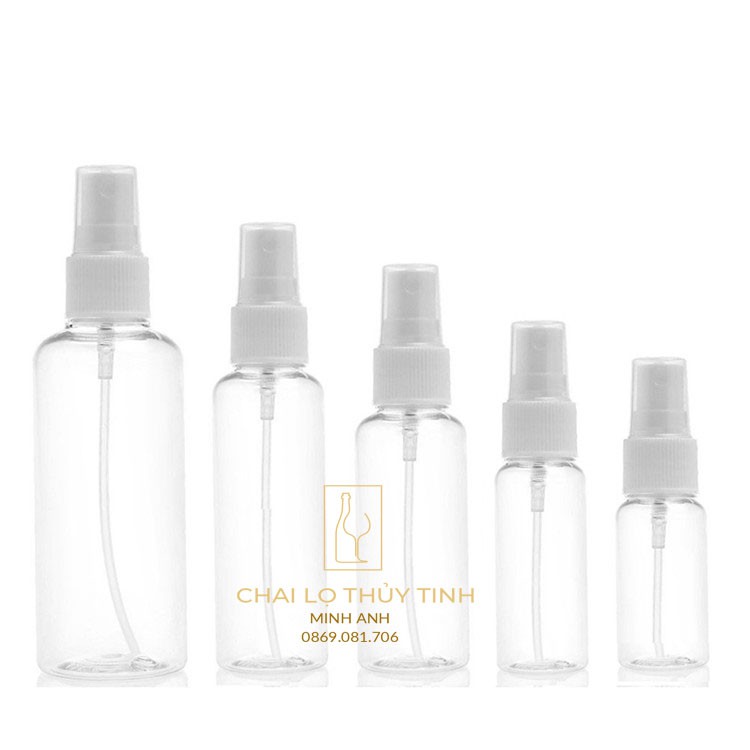 🌏 { Bán Buôn/Bán Sỉ} 🌏  Chai Nhựa Xịt Phun Sương 50ml/100ml - chai lọ chiết mỹ phẩm/Lọ chiết nước hoa