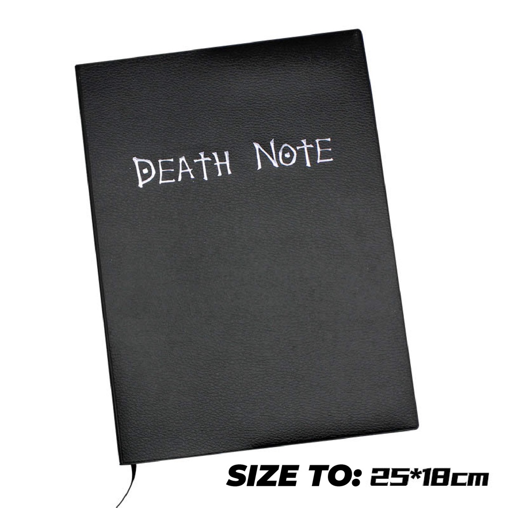 ✅ Sổ vở Death Note Cuốn Sổ Tử Thần Anime Manga tặng kèm bút lông và kẹp sách bìa da L kira Yagami Raito DeathNote RYUK