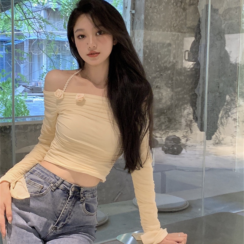 Áo Nữ Tay Dài Hở Vai Thời Trang Quyến Rũ