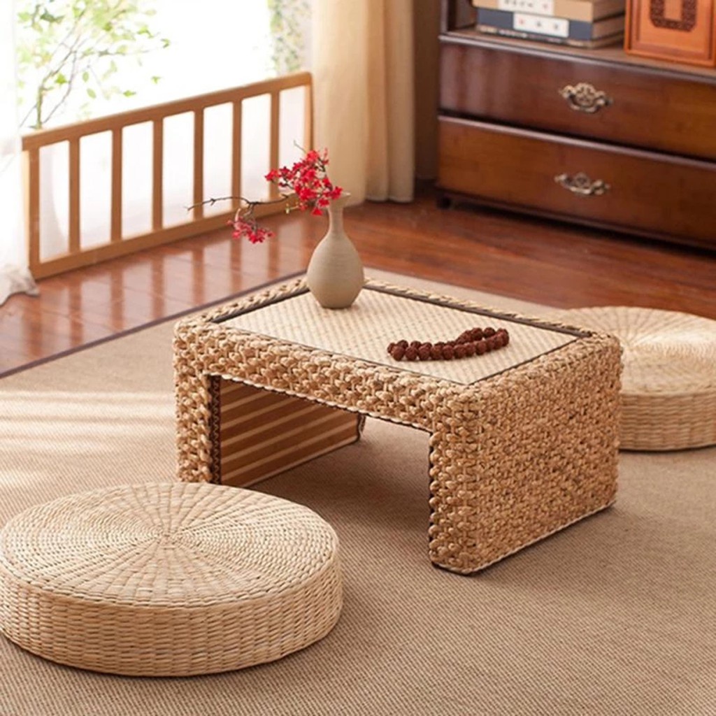 Đệm Ngồi Đan Cói Hình Tròn Tiện Dụng Chất Lượng Cao