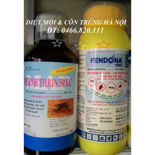 (tặng gói thuốc chuột dạng thóc) THUỐC MUỖI PERMETHRIN 50 EC 1000ML