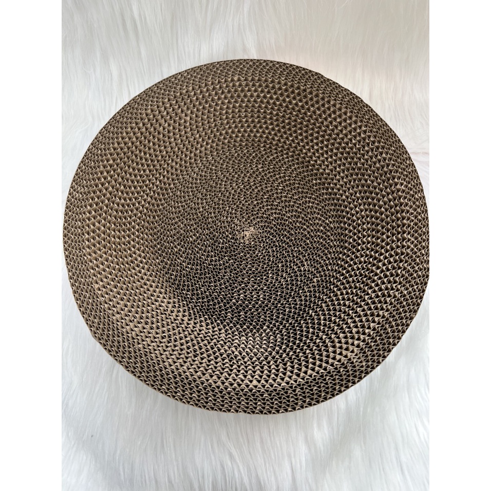 Ổ cào móng hình tròn cho mèo to 3kg -6kg đường kính 44cm