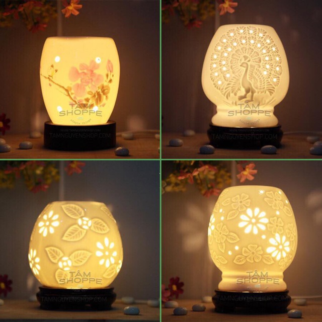 Đèn xông tinh dầ ( hình điêu khắc )