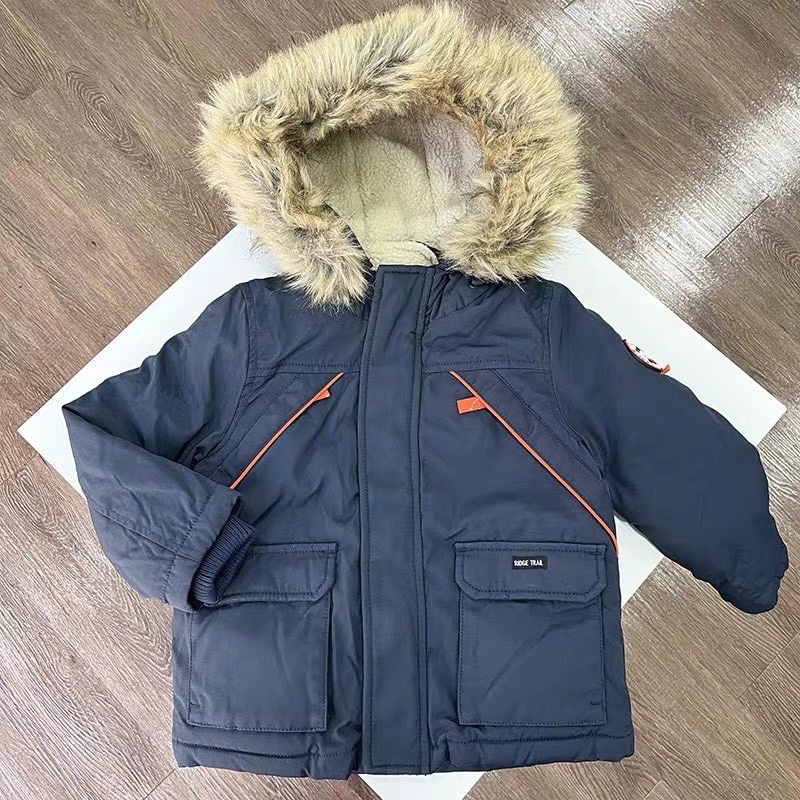 Áo khoác Parka lót lông dư xịn bé trai