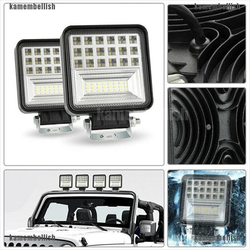 Đèn Led Trợ Sáng Hỗ Trợ Đi Trong Sương Mù 126w Dành Cho Ô Tô / Xe Tải
