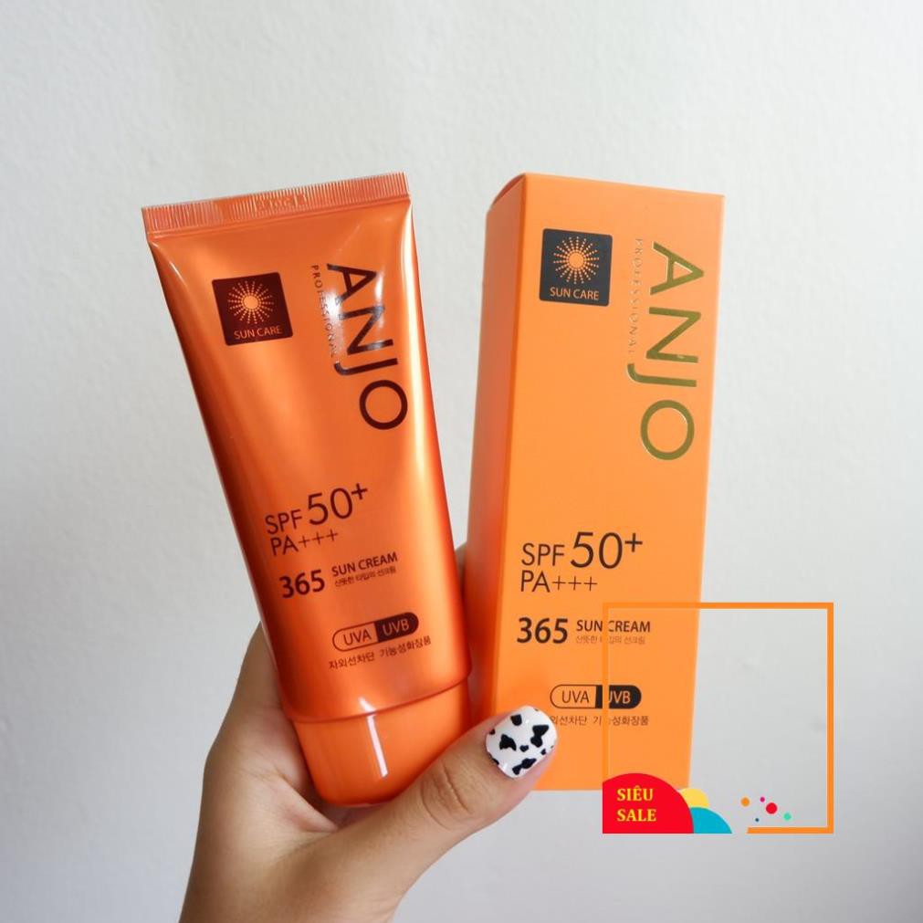 Kem Chống Nắng Anjo dưỡng ẩm, dịu nhẹ và bảo vệ da Professional SPF 50+PA+++ 365 Sun Cream 70g NPP Shoptido