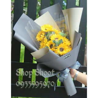 BÓ HOA HƯỚNG DƯƠNG SÁP THƠM 12 BÔNG