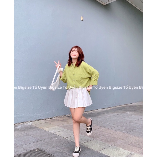 (T.U Bigsize 50-80kg) Áo Sơ Mi Đuôi Tôm Dài Tay Đũi Gân QC loại 1 #91