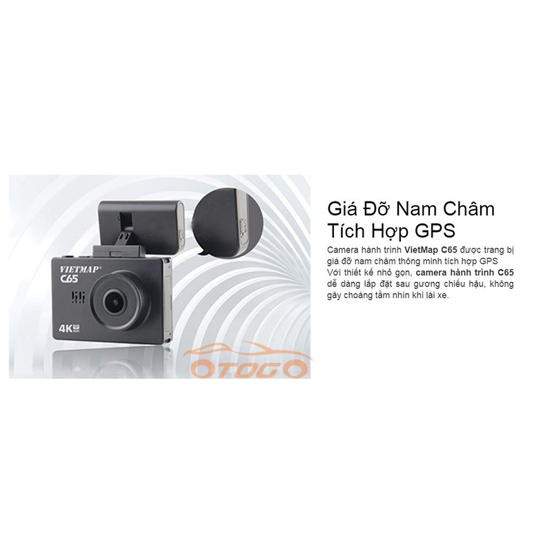 Camera Hành Trình VietMap C65 Chính Hãng , Ghi Hình Trước Và Sau Xe Cao Cấp , VIỆT MAP C65
