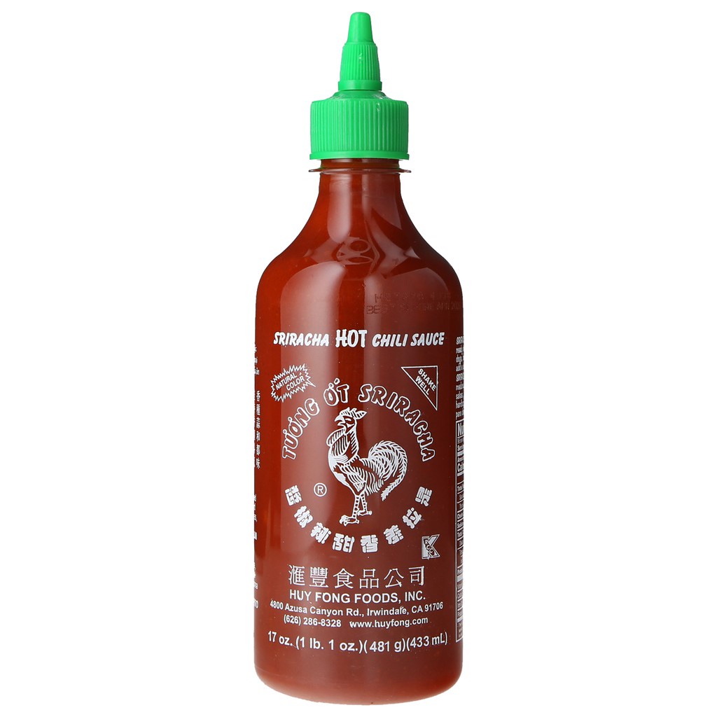 Tương ớt Sriracha Huy Fong Foods 481g-793g Tương ớt con gà - Mỹ