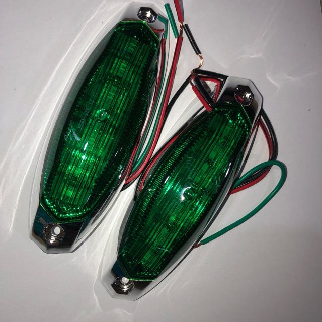 Sản phẩm gia đình làm: Chớp sườn 24v xanh lá