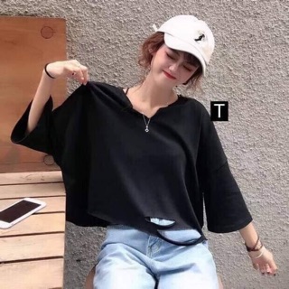 Áo crt rách cổ v