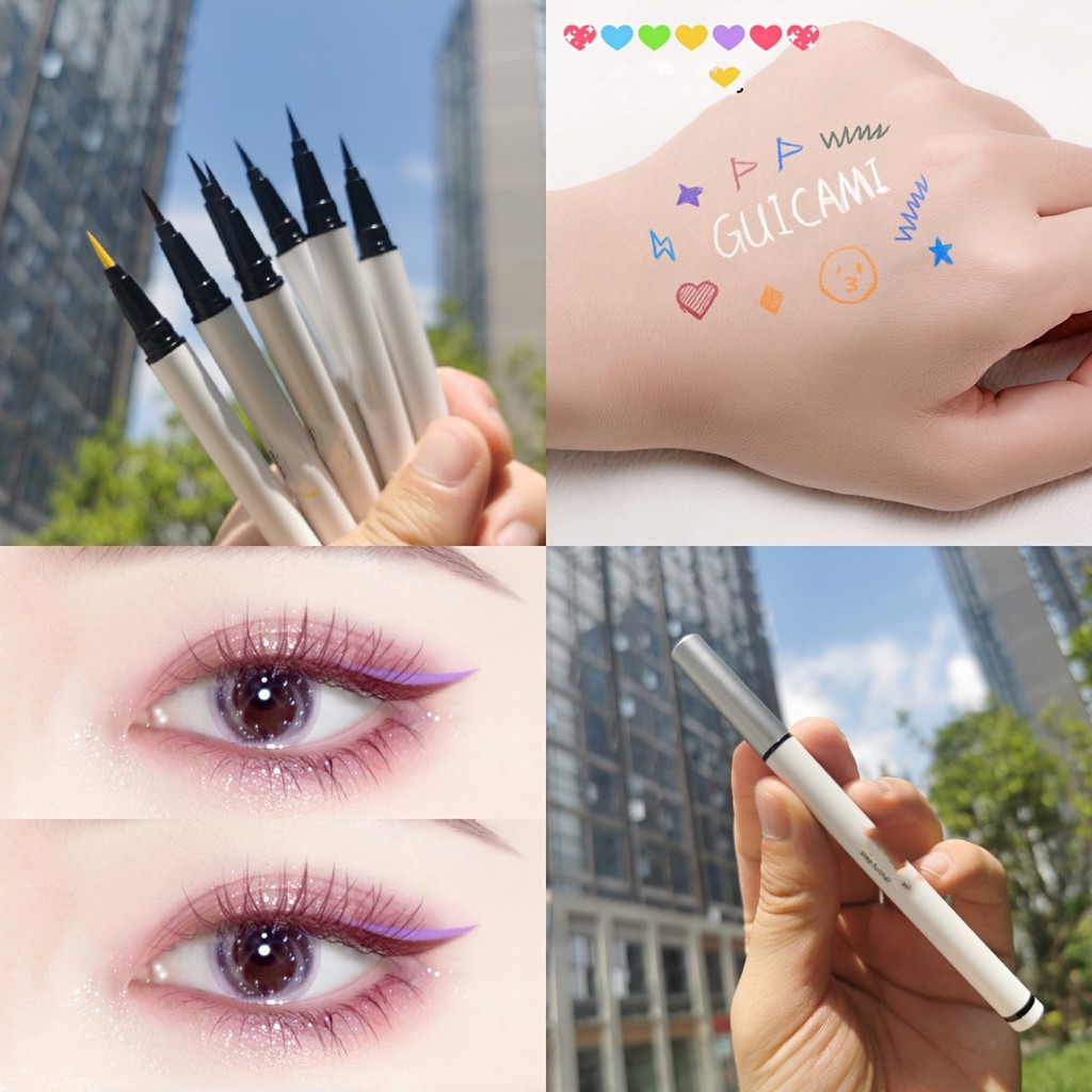 [OUYOU]  Bút kẻ mắt kháng nước nhanh khô tiện dụng chất lượng cao
