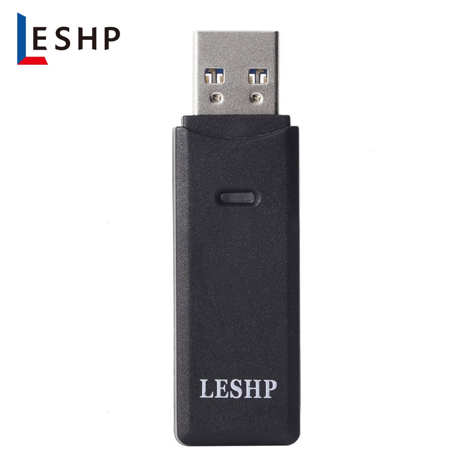 LESHP Slim Thuận tiện Chống nhiệt Chống Nhiệt Đầu đọc Thẻ USB 3.0