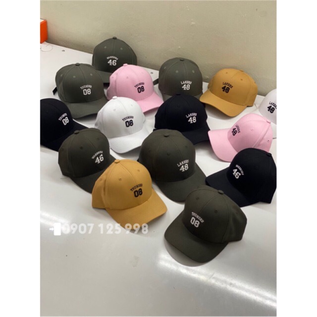 Nón kết thêu logo số