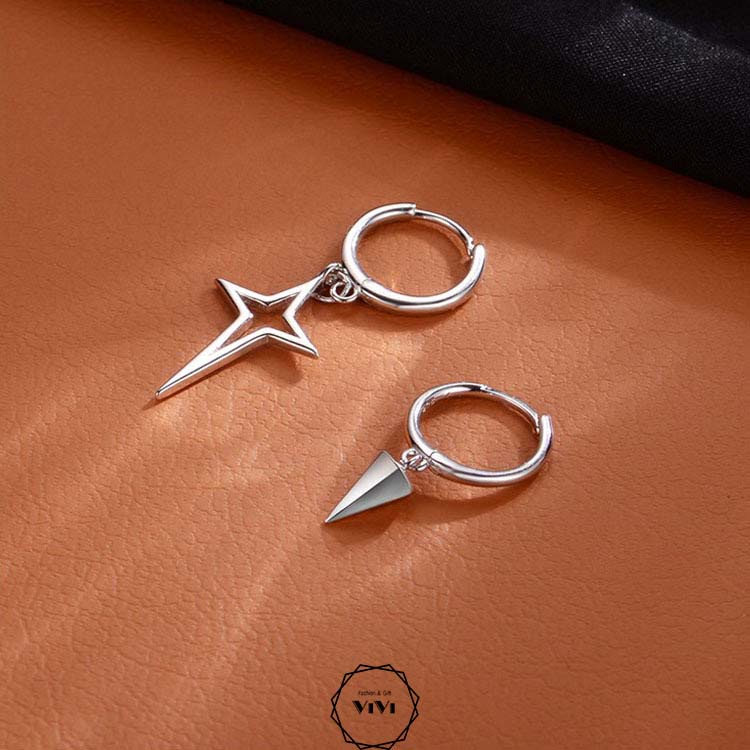 Bông tai nam nữ bất đối xứng Orini – khuyên tai ViVi_Gift