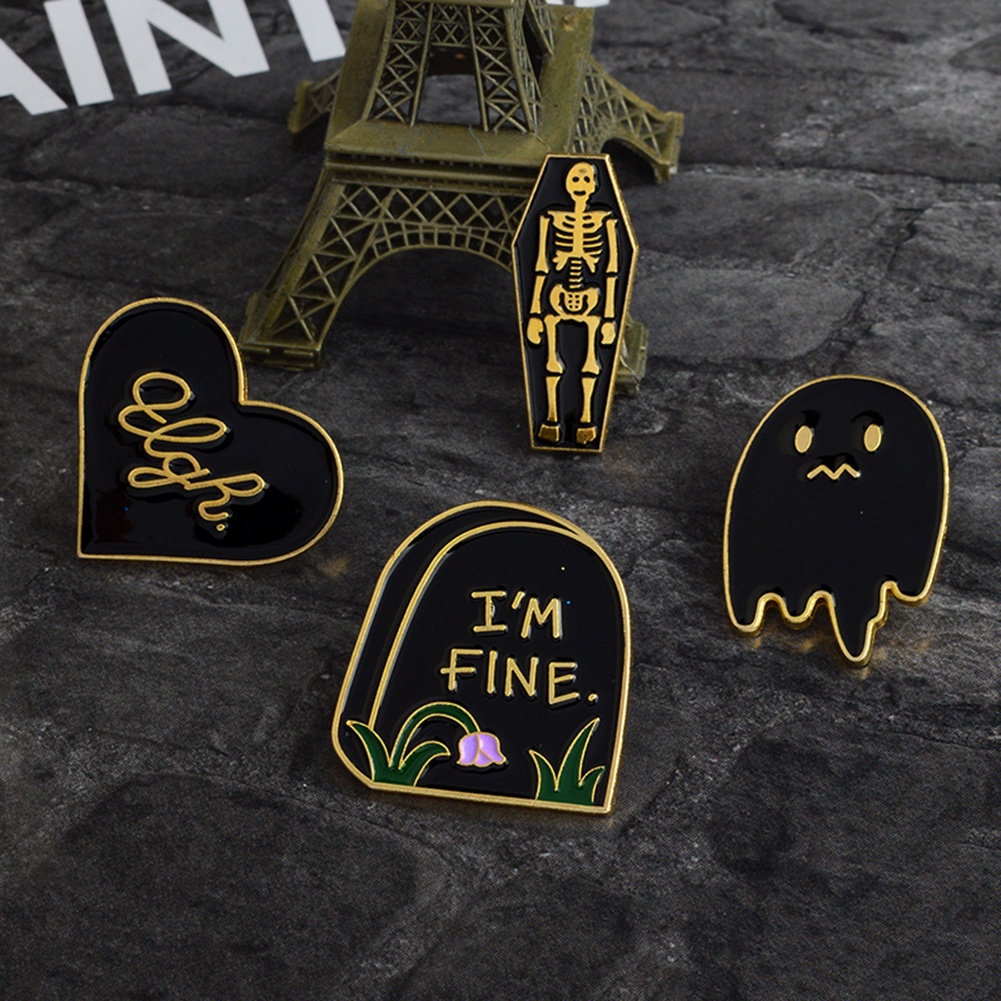 Ghim cài áo kim loại tạo hình độc đáo