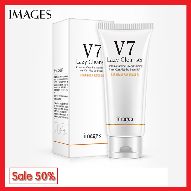 [RẺ VÔ ĐỊCH] Sữa rửa mặt trắng da Lazy Clanser V7