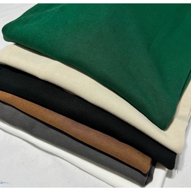 Áo T-shirt basic vải cotton 100% trơn nhiều màu