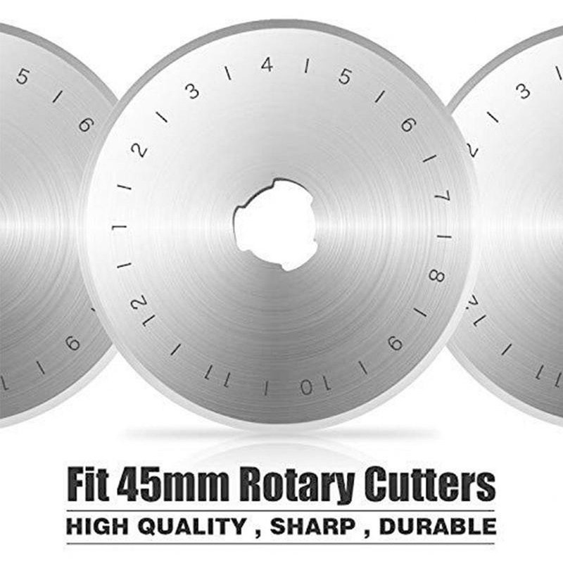 Set 10 Lưỡi Dao Tròn 45mm Thay Thế Chuyên Dụng Cho Thợ May