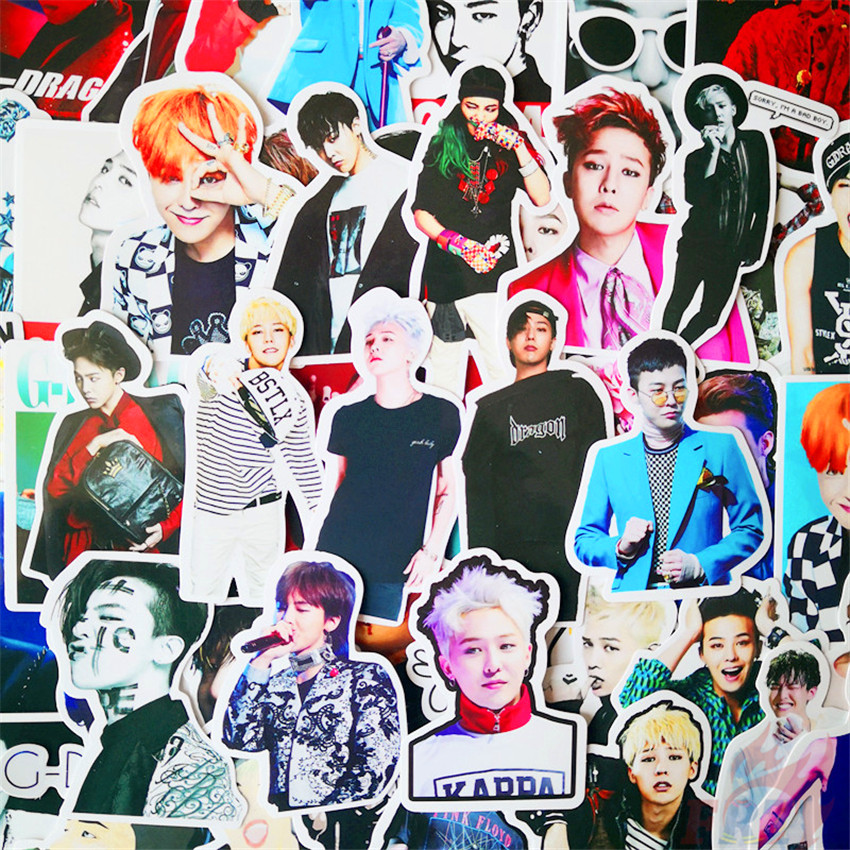 ❉ G-DRAGON - KPOP BIGBANG HipHop Singer Stickers ❉ 50Pcs/Set GD Kwon Ji Yong Waterproof DIY Fashion Decals Doodle Stickers