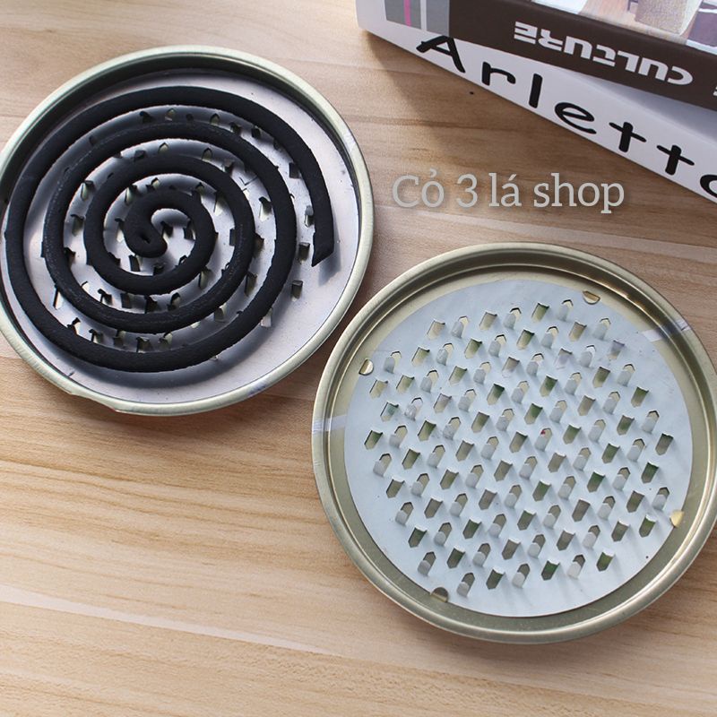 Khay đựng nhang muỗi Lọai KHÔNG NẮP, chống rơi vãi, bay tàn khi đốt,KHông kèm Nhang (khách đọc mô tả nhé)