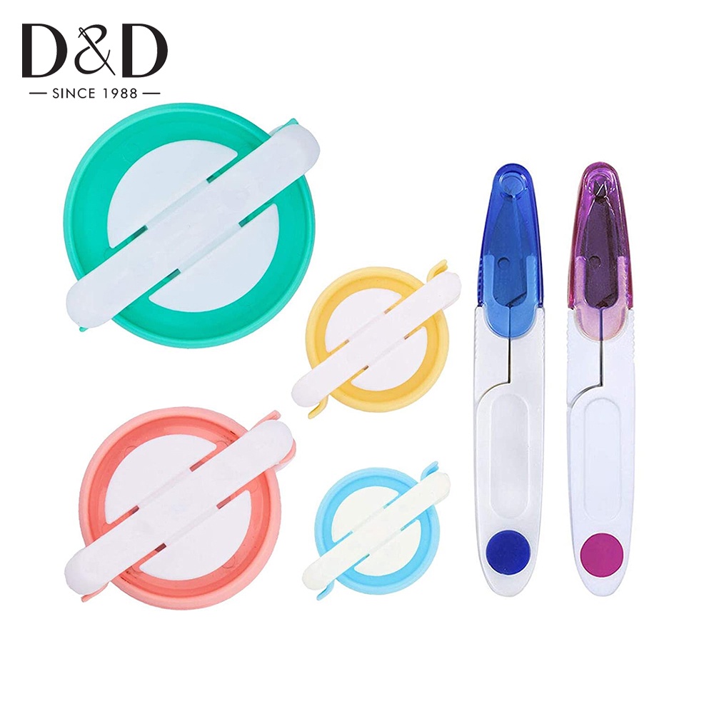 Bộ Dụng Cụ Đan Len 4 Kích Cỡ Kèm Kéo Chuyên Dụng