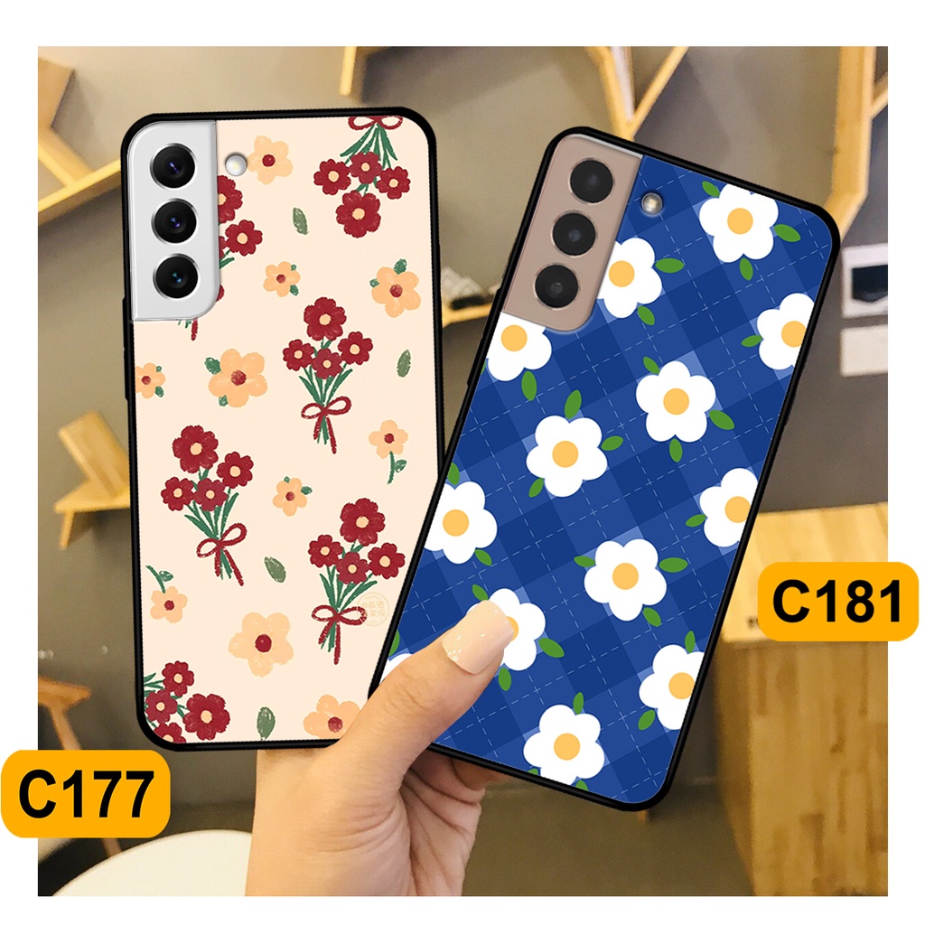 Ốp Samsung S21 - S21 FE - S21 Plus - S21+ / S21 Ultra in hình hoa cỏ nhẹ nhàng,họa tiết caro xinh xắn.ốp lưng chống sốc