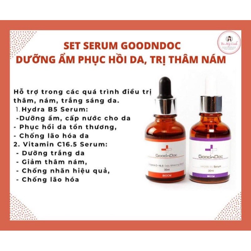 SERUM DƯỠNG ẨM PHỤC HỒI DA GOODNDOC HYDRA B5 30ml