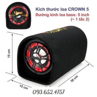 Loa crown 5 đế bluetooth-loa di động