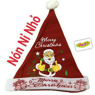 Mũ nón noel nỉ ( Nhỏ)