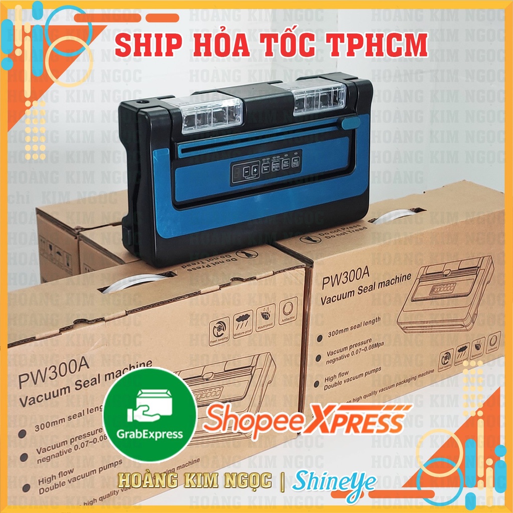 Máy Hút Chân Không Thực Phẩm PW300 Hoàng Kim Ngọc, Bảo Quản Tất Cả Các Loại Thực Phẩm, Phiên Bản Quốc Tế