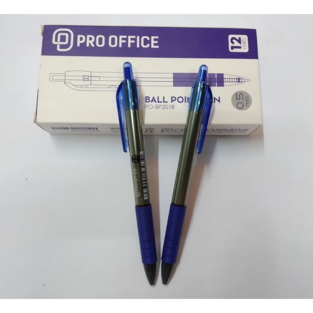 12chiếc bút bi bấm ballpoint pen PO- PB201