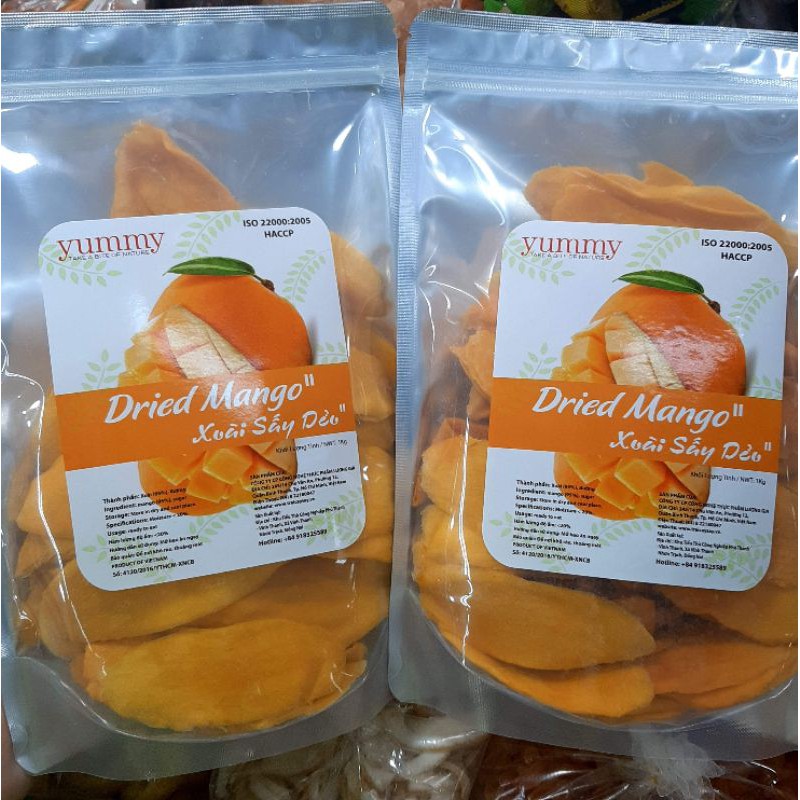 Xoài Sấy Dẻo Chua Ngọt 1 kg Đạt Chuẩn Xuất Khẩu