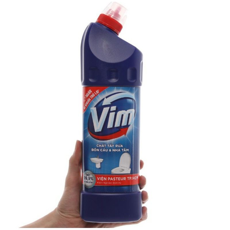 Nước tẩy tolet Vim 900ml xanh biển