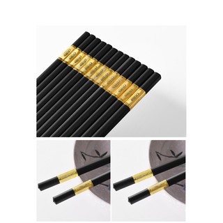 HỘP ĐŨA HỢP KIM MẠ VÀNG 10 ĐÔI _ KOREA DESIGN