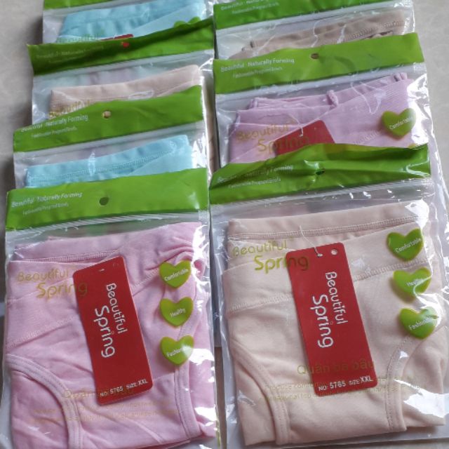 Quần lót bà bầu - cạp chéo chất liệu cotton hàng đẹp