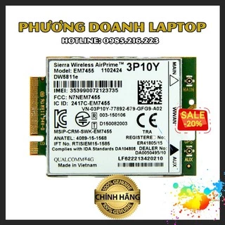 [FREE SHIP] WWAN 4g cho laptop (Bản Quốc tế) gắn SIM là chạy.