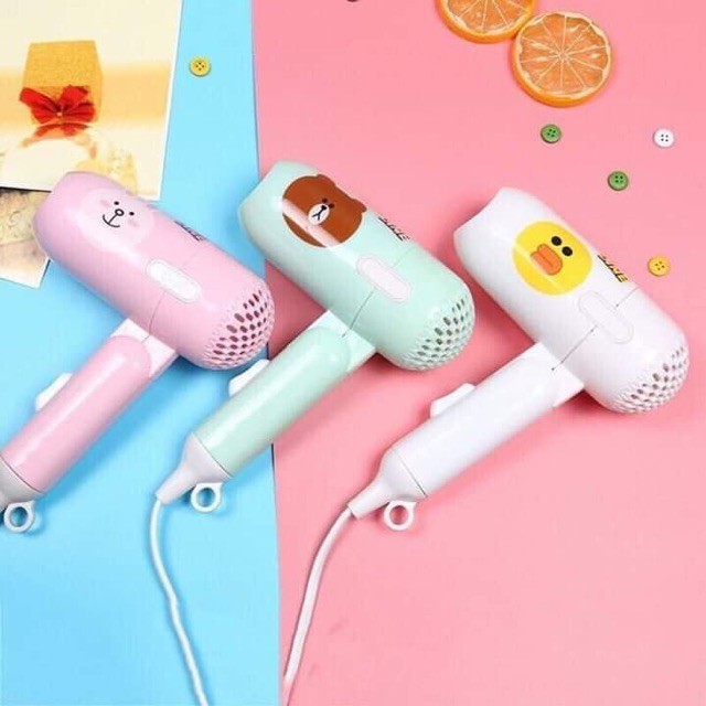 Combo Máy Sấy Tóc Mini + Máy Là Tóc Mini Siêu Dễ Thương