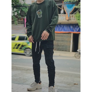 Áo thun dài tay màu xanh bộ đội -5 mẫu (T.A.S Clothes)
