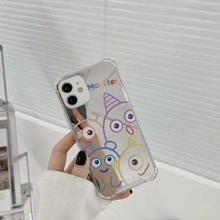 Ốp Điện Thoại tpu Mặt Gương In Hình Quái Vật Cho iphone 6s/7/8/ plus 11 /12/13 pro max /x/xr/xs/xsmax se2020