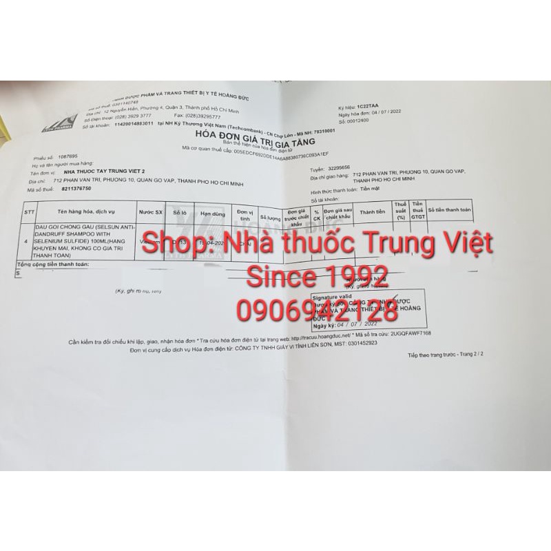 Bộ sản phẩm chống gàu Selsun