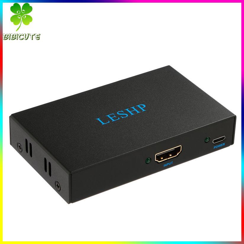 [Fast delivery]LESHP 4K HDMI-compatible Switcher 1 In 2 Out Two Port 1.4V Splitter Box Hub