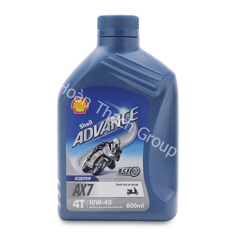 NHỚT XE MÁY SHELL ADVANCE AX7 10W40 800ML