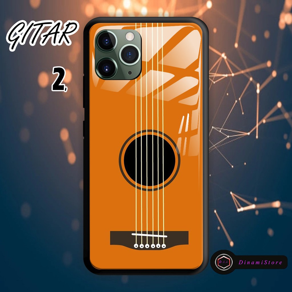 Ốp Điện Thoại Mặt Kính Họa Tiết Đàn Guitar Cho Xiaomi Redmi Note 4 4x 5a 5 7 8 9 Pro 9s 10x Dii3388