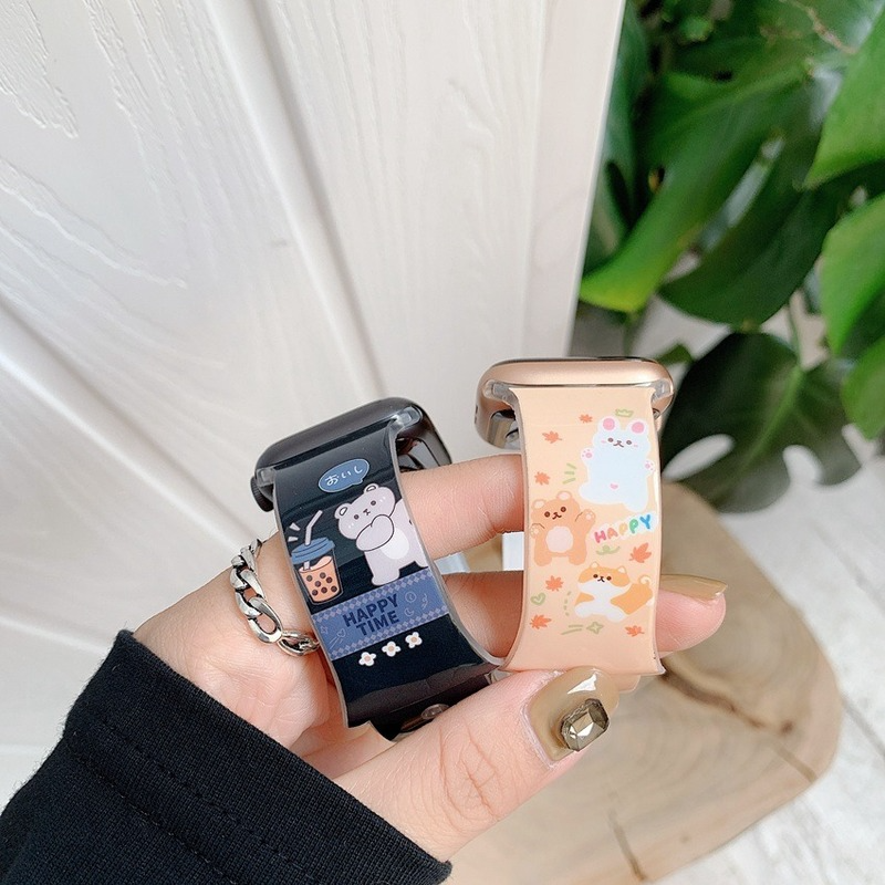 Dây Đeo Đồng Hồ Bằng Silicon Cho Apple Watch 8 Ultra 7 SE 6 49mm 41mm 45mm 38mm 40mm 42mm 44mm 2 3 4 5 Wirst T500 IMD